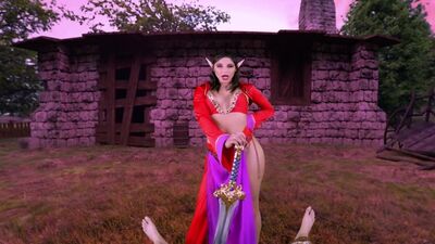 Whorecraft: Abella Danger the  Elf Mage Sucks and Fucks for Mana