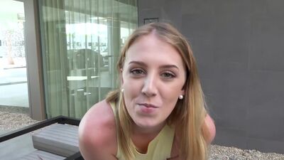 Bang Real Teen Chloe Scott builds and bulldozes big boners