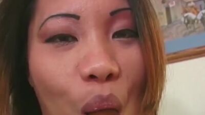 Horny Pregnant Asian Babe Fucks and Sucks 2