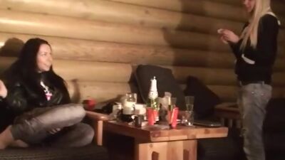 Threesome at the amateur sex party scene2