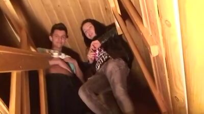 Threesome at the amateur sex party scene2