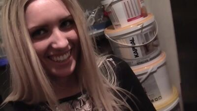 Real public sex with insatiable blondie