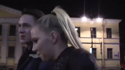 Cheerful blonde stars in hot reality porn movie