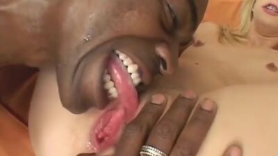 Leah takes a giant cock balls-deep in her ass