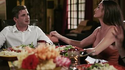 MILF busty sluts enjoy fucking in 3some in doggystyle
