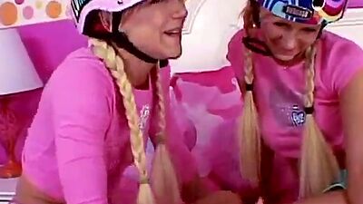 Little Laney pussy licked by hot blonde