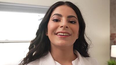 Latina teen stepsister Angel Gostosa told stepbro she needs condom practice