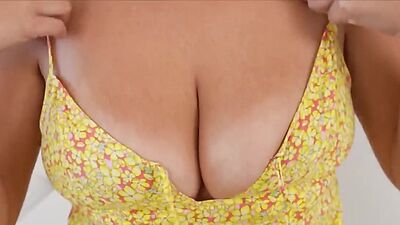 Big tits wet fingering and deep throat on casting