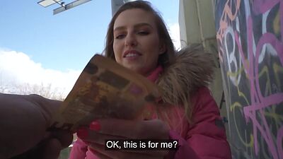 Cheap babe gets POV fucked by sex agent for good cash