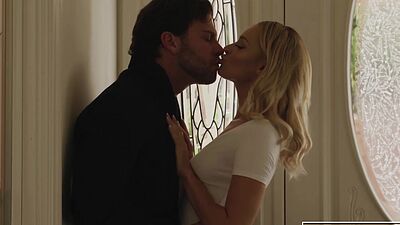 Blonde babe Emma Hix pussy licked before sensual fucking