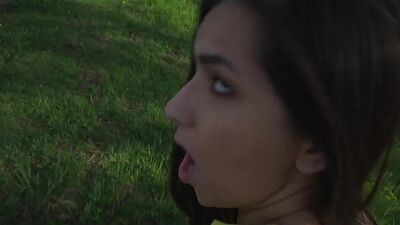 Picked up babe POV fucked outdoor 4 cash by sex agent