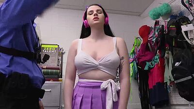 Officer banging Em Indicas tight teen muffin from behind