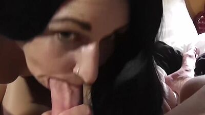 UK babe Sophie Garcia reverse cowgirl bangs and sucks cock