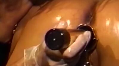 Group of lesbians test their limits with speculum play