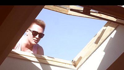 Natural tits teenie throat drilled and rough fucked by jock