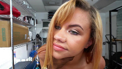 Luxuriously rousing Latinas pussy torn up by massive cock
