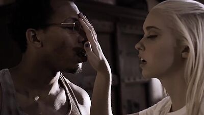 Naive teen pussy banged by big black cock