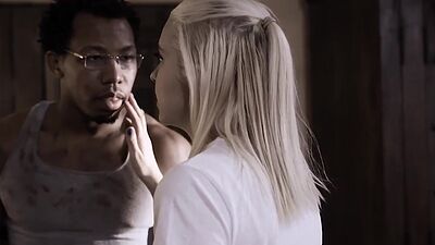 Naive teen pussy banged by big black cock