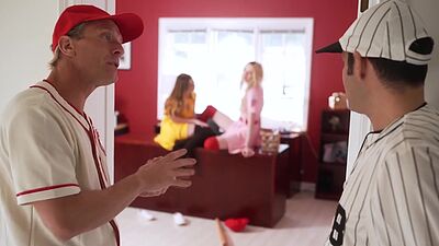 Stepdaughter swapped by their stepdads and bangs their teen pussies