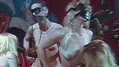 Hardcore lesbian foursome going wild with sex toys