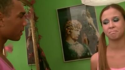 Hard gangbang with young girl