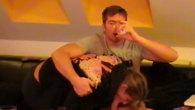 Sexy couple fucking all day long