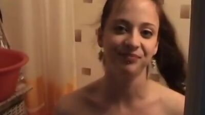 Sexy amateur girlfriend in threesome