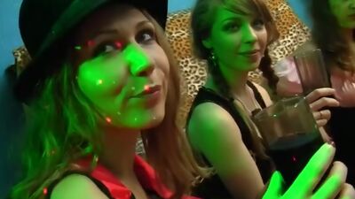 Sexy students party with fairies and witches
