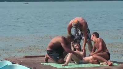 group sex on the dock in front of everybody