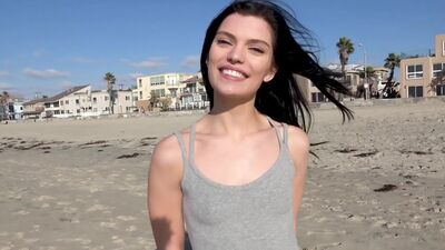 Sadie Blake reaches around to guide a big cock into her tight twat