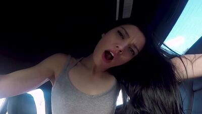 Sadie Blake reaches around to guide a big cock into her tight twat