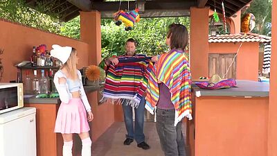 Stepbrother fucking his horny stepsister in their bedroom