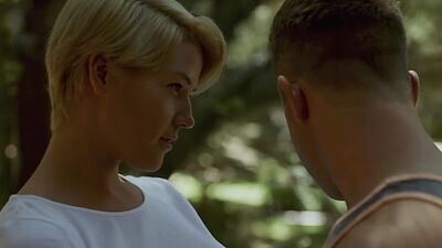 Busty sinful stepmommy MILF fucked outdoor by stepson