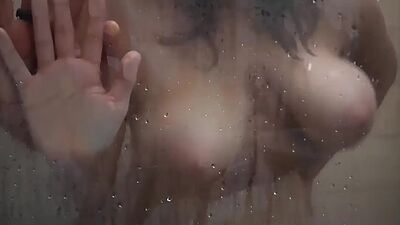 Spying Big Tit Step Sister in the Shower FUCKED and CUM in Mouth