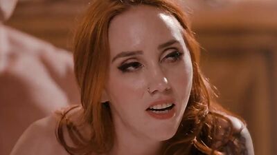 Ginger MILF enjoys fucking in threesome on two dicks
