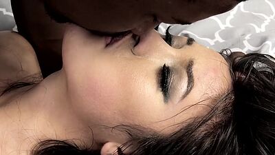 Bushy dirty bae drilled in anal hole by big black cock