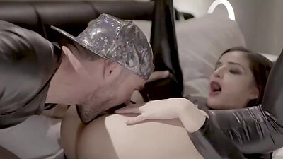 Teen robot girl is licked and fucked rough by fetishist man