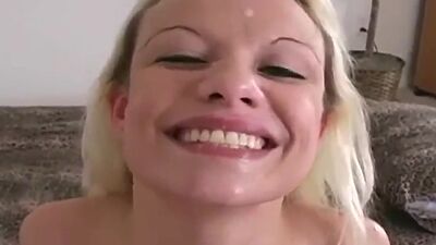 Titty fucking POV babe sucks dick