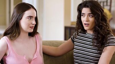 Stepmom and the babysitters having a foursome witl Hazel Moore