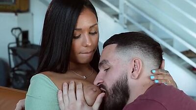 Bored stepsister asks stepbro to fuck her and gets fingered