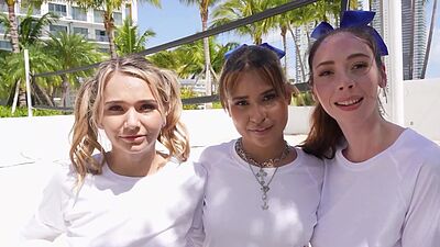 Trainer fucking squirter volleyball teens Mia Kay Lola Mai and Ryder Rey