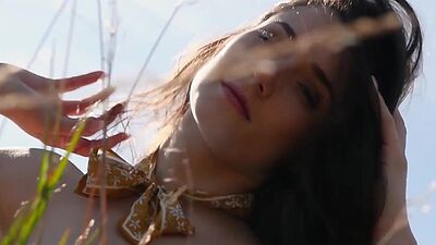 Gorgeous brunette shows perfect body during hot posing for the Playboy