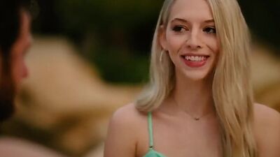 Deepthroating skinny babe sucks BFs cock in 69 overture