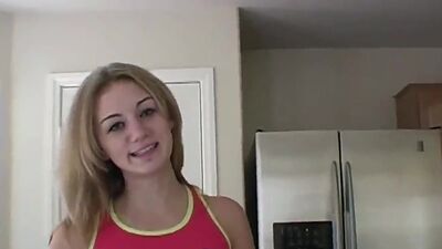 Sweet Amber Eating Banana Teasing