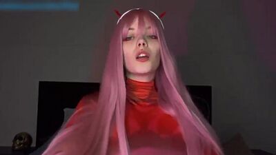 Step Sister Zero two Enjoys Dildo Masturbation