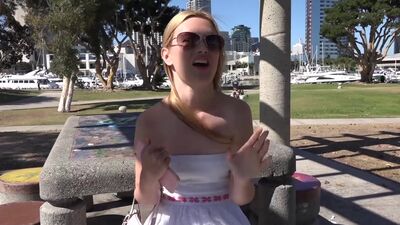 DTF Kennedy Kressler bends over for a big cock and thumb in her ass