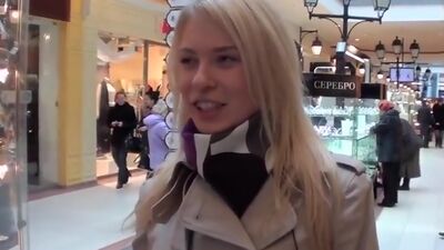 Blonde girl sex adventure in a cafe scene 2