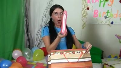 Sex toys for a hot birthday girl