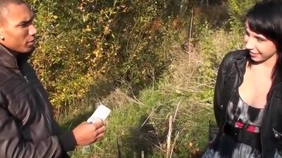 Hot pick up fucking in the forest