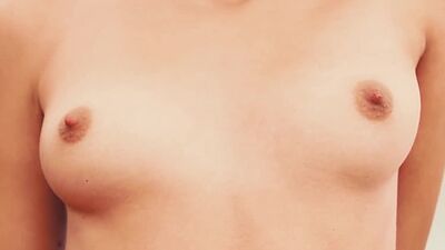 Petite teen model Ariel posing naked outdoor and exposed her perfect booty